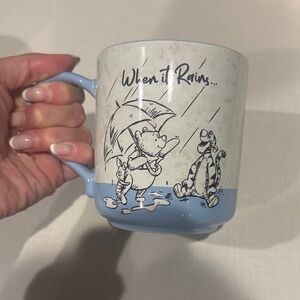 Disney Blue and Cream Mug with Tigger and Piglet
